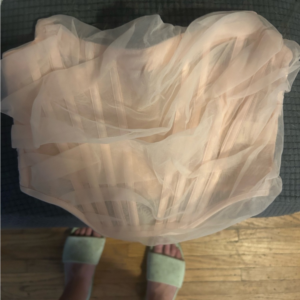 House of CB Sheer Peach Top